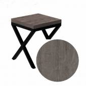 Табурет 380х380х450 Х-образный Дуб Рошелье