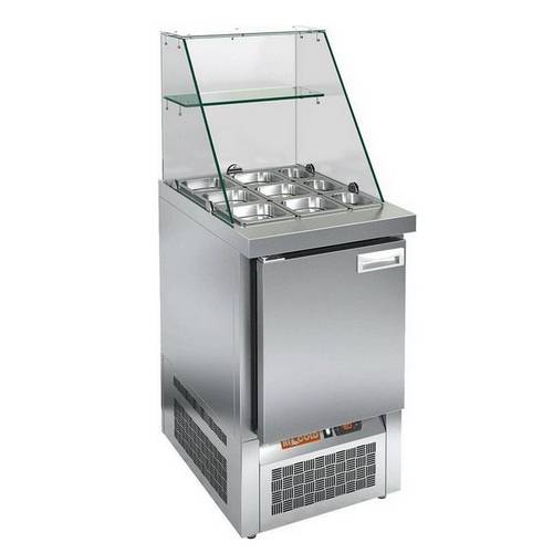Стол холодильный для салатов (саладетта) Hicold SLE3-1GN высокое стекло
