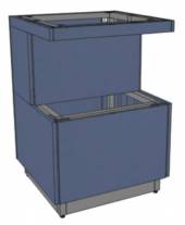 МОНТ 600х600х860 серия RD1 Каркас с обшивкой ЛДСП, полка для тарелок МОНТ 600х600х860 серия RD1 Каркас с обшивкой ЛДСП, полка для тарелок