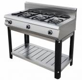 Плита газовая 3-конф. Гриль Мастер Ф3ПГ/600 (открытый стенд) 50043о