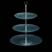 Этажерка 3-х ярусная круглая d=21/25/30см Corone Aqua кт0171 Этажерка 3-х ярусная круглая d=21/25/30см Corone Aqua кт0171
