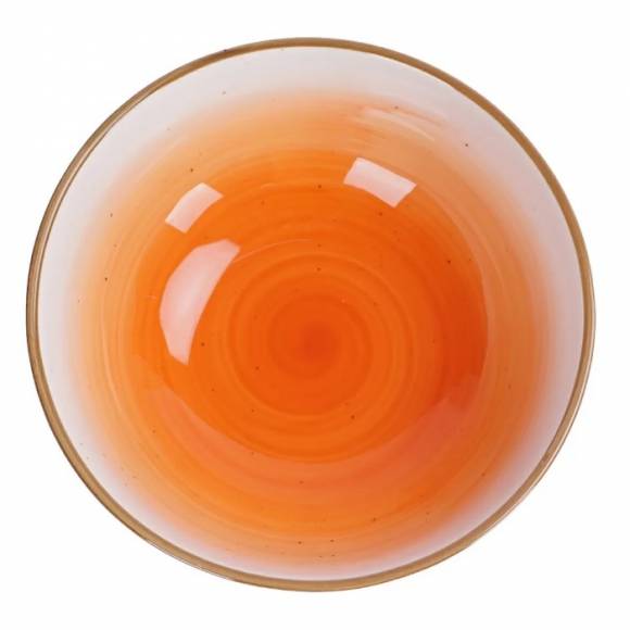 Салатник 15,5*15,5*5 см, 510 мл, фарфор,оранжевый цвет "The Sun" P.L. 170640 /6/