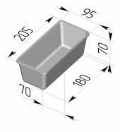 Форма для хлеба Спика 10-4 (205 х 95 х 75 мм)