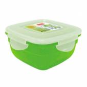 Контейнер 1л 160х160х80 зеленый, квадратный Рестола 431157310 /28/