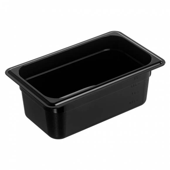 Гастроемкость GN1/4-100 2,5 л. поликарб. черная GP 79773