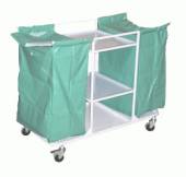 Тележка для белья МТ10 ОЛДАК медицинская, 3 полки нерж., 2 мешка Тележка для белья МТ10 ОЛДАК медицинская, 3 полки нерж., 2 мешка