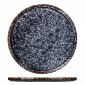Тарелка «Стоун»;  фарфор;  D=267,H=15мм;  сине-серый 03012855 /1/24/