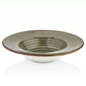 Тарелка для пасты гастро 400мл 250мм фарфор Supreme By Bone HA-SP-GT-25-CK /6/ Тарелка для пасты гастро 400мл 250мм фарфор Supreme By Bone HA-SP-GT-25-CK /6/