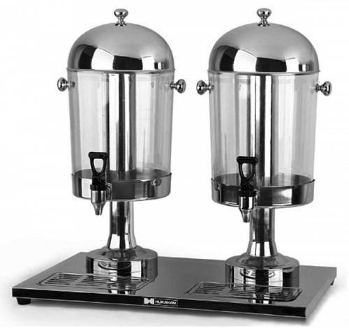 Диспенсер для напитков двойной 2х8л Hurakan HKN-DB82
