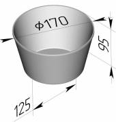Форма для хлеба Спика 17 А (круглая) (170 х 125 х 95 мм)  Форма для хлеба Спика 17 А (круглая) (170 х 125 х 95 мм)