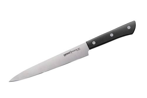 Нож кухонный для нарезки 196мм Samura HARAKIRI корроз.-стокая сталь ABS пластик SHR-0045W/K