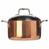 Кастрюля с крышкой 3-х слойная медь; сталь нерж., алюмин.; 6л Prohotel BAR29 copper Кастрюля с крышкой 3-х слойная медь; сталь нерж., алюмин.; 6л Prohotel BAR29 copper