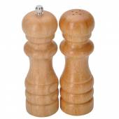 Мельница для перца + солонка 15 см. (светлое дерево) S2006