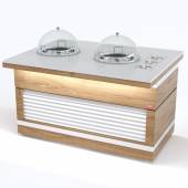 Прилавок диспенсер для тарелок тепловой островной RBN43HSI-ЖЖ ШС Filin 1475x1100x860мм Прилавок диспенсер для тарелок тепловой островной RBN43HSI-ЖЖ ШС Filin 1475x1100x860мм