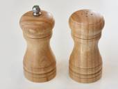 Мельница для перца + солонка 10 см. (светлое дерево) SMW011A