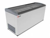 Ларь морозильный с наклонным гнутым стеклом Frostor Gellar FG 775 E серый