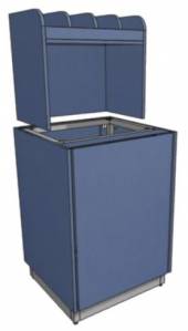 МОБ-Д-СП 700х600х1400 серия RD1 Каркас с обшивкой ЛДСП, дверь, полка для ст.приборов