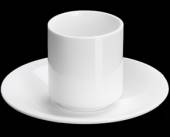 Чашка чайная без ручки 150мл с блюдцем, штабелируемая Wilmax WL-993020/АВ /6/36/