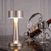 Лампа настольная беспроводная d=9 см. h=21,5 см. нерж., серебристая LED SIMPLE MGline 75052 Лампа настольная беспроводная d=9 см. h=21,5 см. нерж., серебристая LED SIMPLE MGline 75052