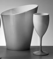 Ведро для шампанского 200/120х230мм Nipco Backet Shamp S Acrylic белое 191066 /6/ Ведро для шампанского 200/120х230мм Nipco Backet Shamp S Acrylic белое 191066 /6/