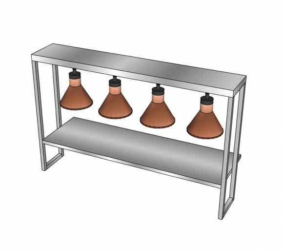 ДП2 полка дополнительная 1630*300, крепеж для инфо.ламп ДП2 полка дополнительная 1630*300, крепеж для инфо.ламп