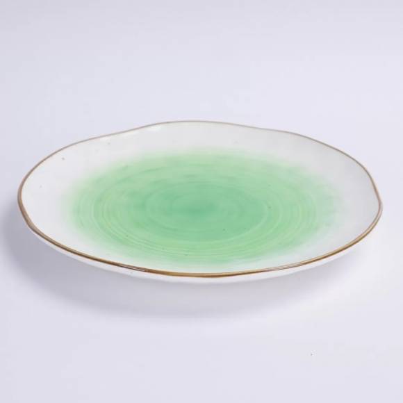 Тарелка круглая d=21 см, фарфор,зеленый цвет "The Sun" P.L. 170627 /6/ Тарелка круглая d=21 см, фарфор,зеленый цвет "The Sun" P.L. 170627 /6/