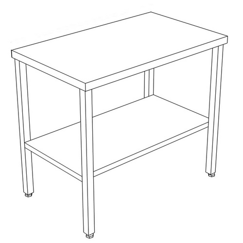 Столы-купе производственные с зашивкой по бокам ПроК (Россия)