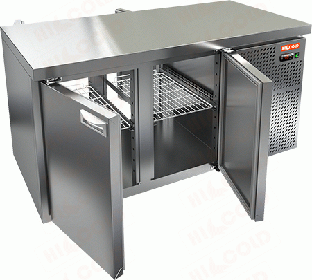 Столы холодильные сквозные с распашными дверьми с обеих сторон Hicold (Россия)