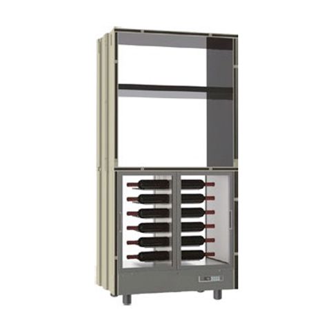 Модули витрин для вина Parete Vino EXPO (Италия) охлаждаемые комбинированные