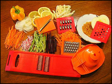 Тёрки, резаки для овощей. Мандолины